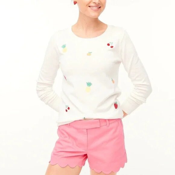 J. Crew Factory Fruit Teddie Sweater NWT - Picture 1 of 5